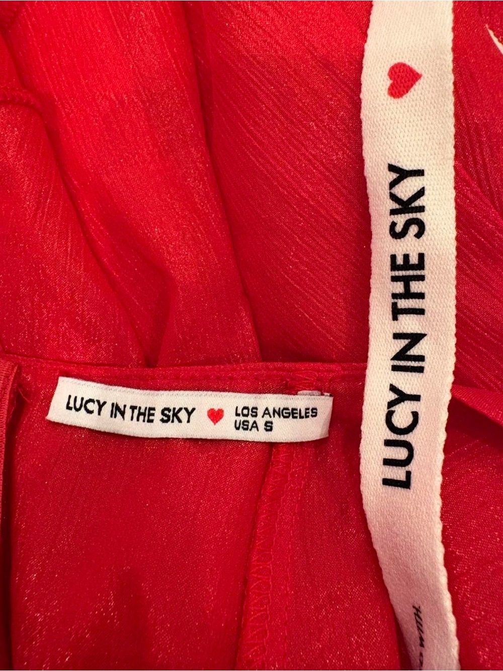 Lucy in the Sky Red Spaghetti-Strap Flared Mini Dress - Picture 3 of 6